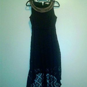 Dressbarn hi low dress w/ decorative collar sz.12
